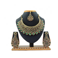 Generic Women's Alloy Necklace set (Green)