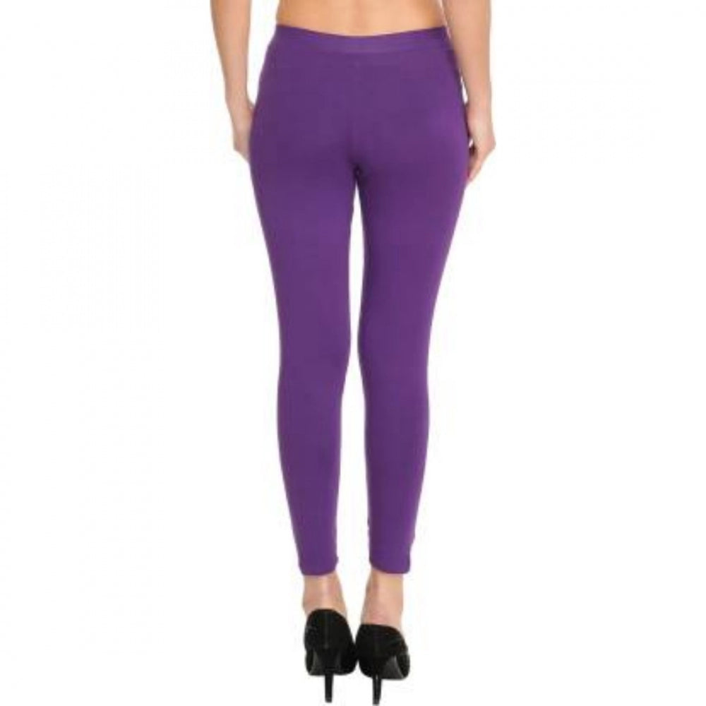 Generische Baumwoll-Leggings für Damen (Farbe: Lila)