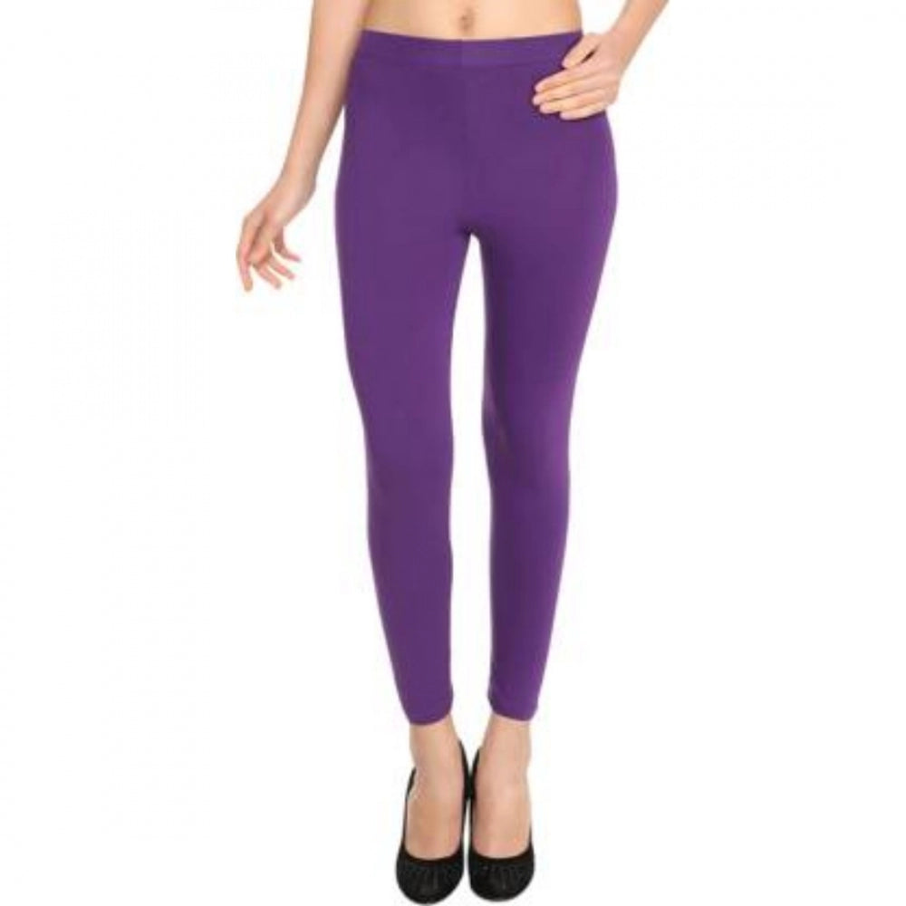 Generische Baumwoll-Leggings für Damen (Farbe: Lila)