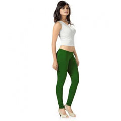 Generic Women's Cotton Leggings (Color:Green)