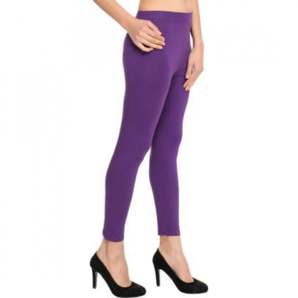 Generische Baumwoll-Leggings für Damen (Farbe: Lila)