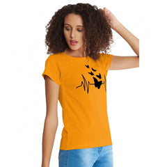 Generisches Western-T-Shirt aus Baumwolle für Damen (gelb)