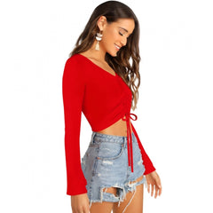 Generic Women's 95% Polyester 5% Spendex Western Wear Tops (Red)