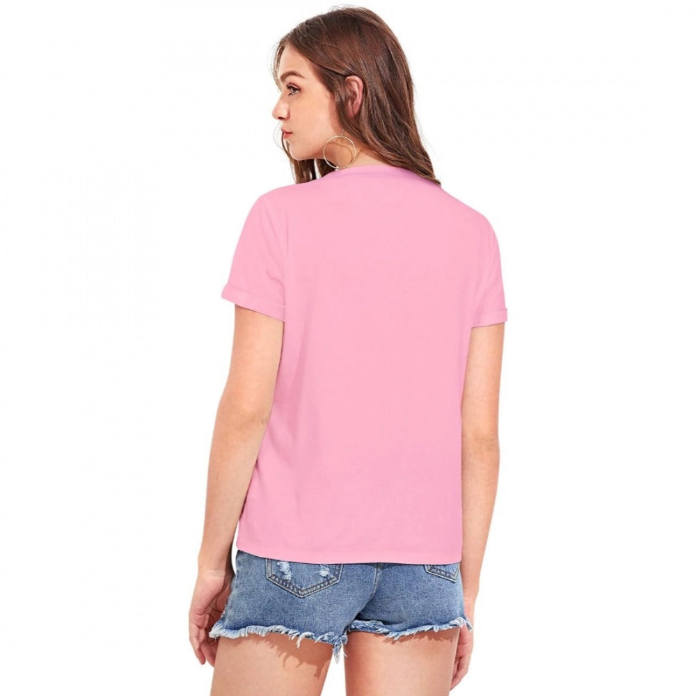 Generisches Western-T-Shirt aus Baumwolle für Damen (Pink)