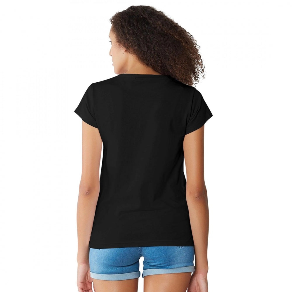 Generisches Western-T-Shirt aus Baumwolle für Damen (schwarz)