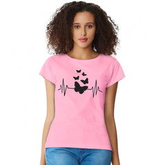 Generisches Western-T-Shirt aus Baumwolle für Damen (Pink)