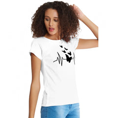 Generisches Western-T-Shirt aus Baumwolle für Damen (weiß)