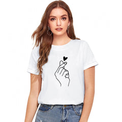 Generisches Western-T-Shirt aus Baumwolle für Damen (weiß)