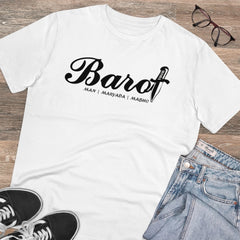 Generisches T-Shirt mit Barot-Aufdruck für Herren aus PC-Baumwolle, gegossenes Design (Farbe: Weiß, Fadendichte: 180 g/m²)