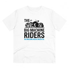 Generisches T-Shirt für Herren aus PC-Baumwolle mit Fahrradmotiv (Farbe: Weiß, Fadendichte: 180 g/m²)