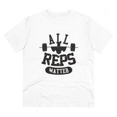 Generisches T-Shirt aus PC-Baumwolle mit Aufdruck „All Reps Matter“ für Herren (Farbe: Weiß, Fadendichte: 180 g/m²)