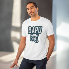 Generisches T-Shirt aus PC-Baumwolle mit Baapu-Aufdruck für Herren (Farbe: Weiß, Fadendichte: 180 g/m²)