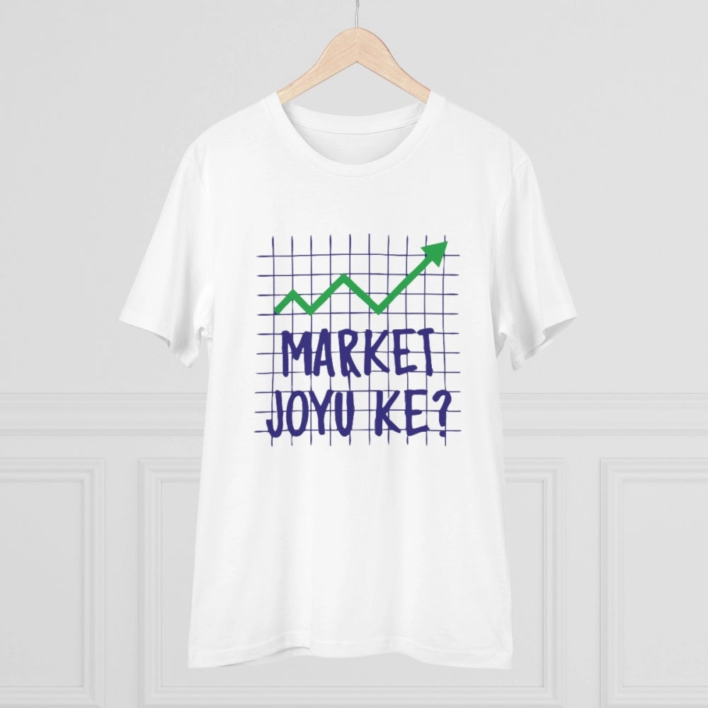 Generisches Herren-T-Shirt mit Aufdruck „Joyu Che“ von PC Cotton Market (Farbe: Weiß, Fadendichte: 180 g/m²)