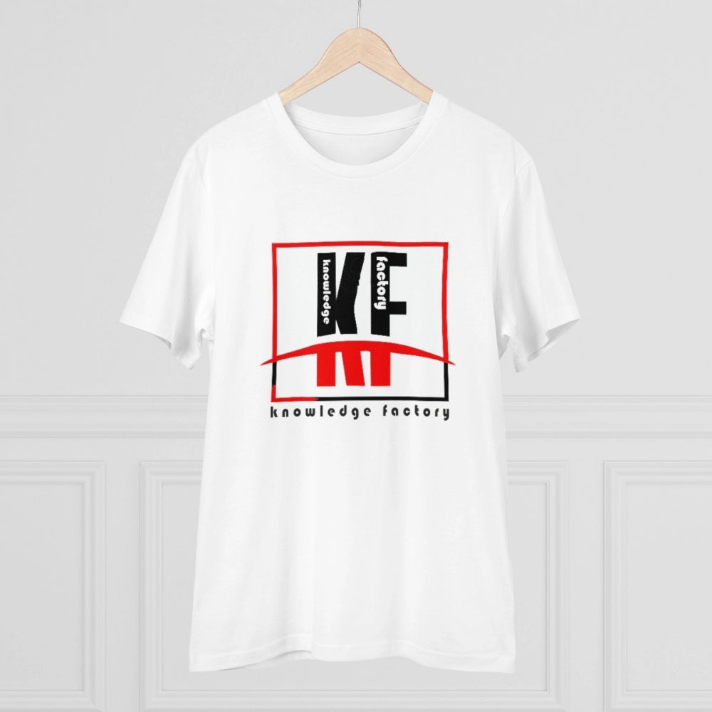 Generisches bedrucktes T-Shirt aus PC-Baumwolle von Knowledge Factory für Herren (Farbe: Weiß, Fadendichte: 180 g/m²)