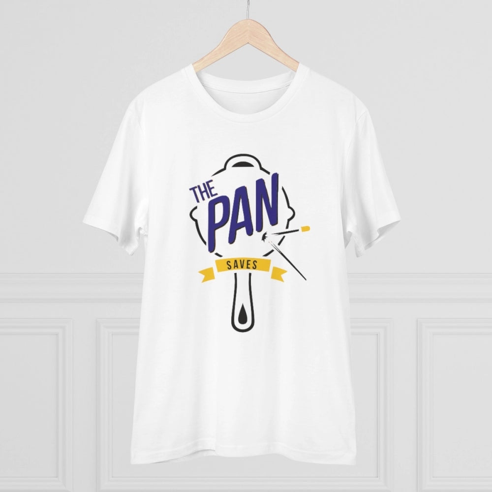 Generisches T-Shirt aus PC-Baumwolle für Herren mit Aufdruck „The Pan Pubg“ (Farbe: Weiß, Fadendichte: 180 g/m²)