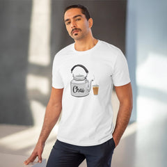 Generisches T-Shirt für Herren aus PC-Baumwolle mit Marathi-Design und Aufdruck (Farbe: Weiß, Fadendichte: 180 g/m²)