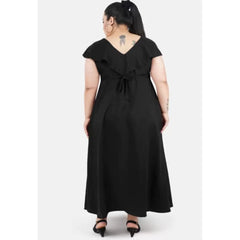 Generisches figurbetontes schwarzes Kleid für Damen (Farbe: Schwarz, Material: Polyester)