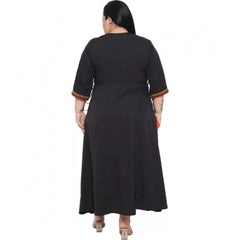 Generisches figurbetontes schwarzes Kleid für Damen (Farbe: Schwarz, Material: Polyester)