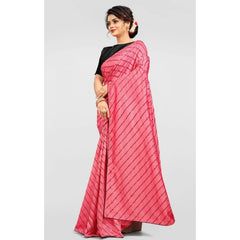 Generic Women's Vichitra Saree with Blouse (Gajari, 5-6 Mtrs)