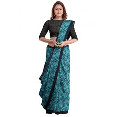 Generic Women's Super Line Saree with Blouse (Rama, 5-6 Mtrs)