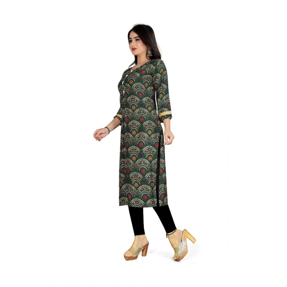 Generisches Damen-Kurti aus Viskose mit Foliendruck (MehandhiGreen)