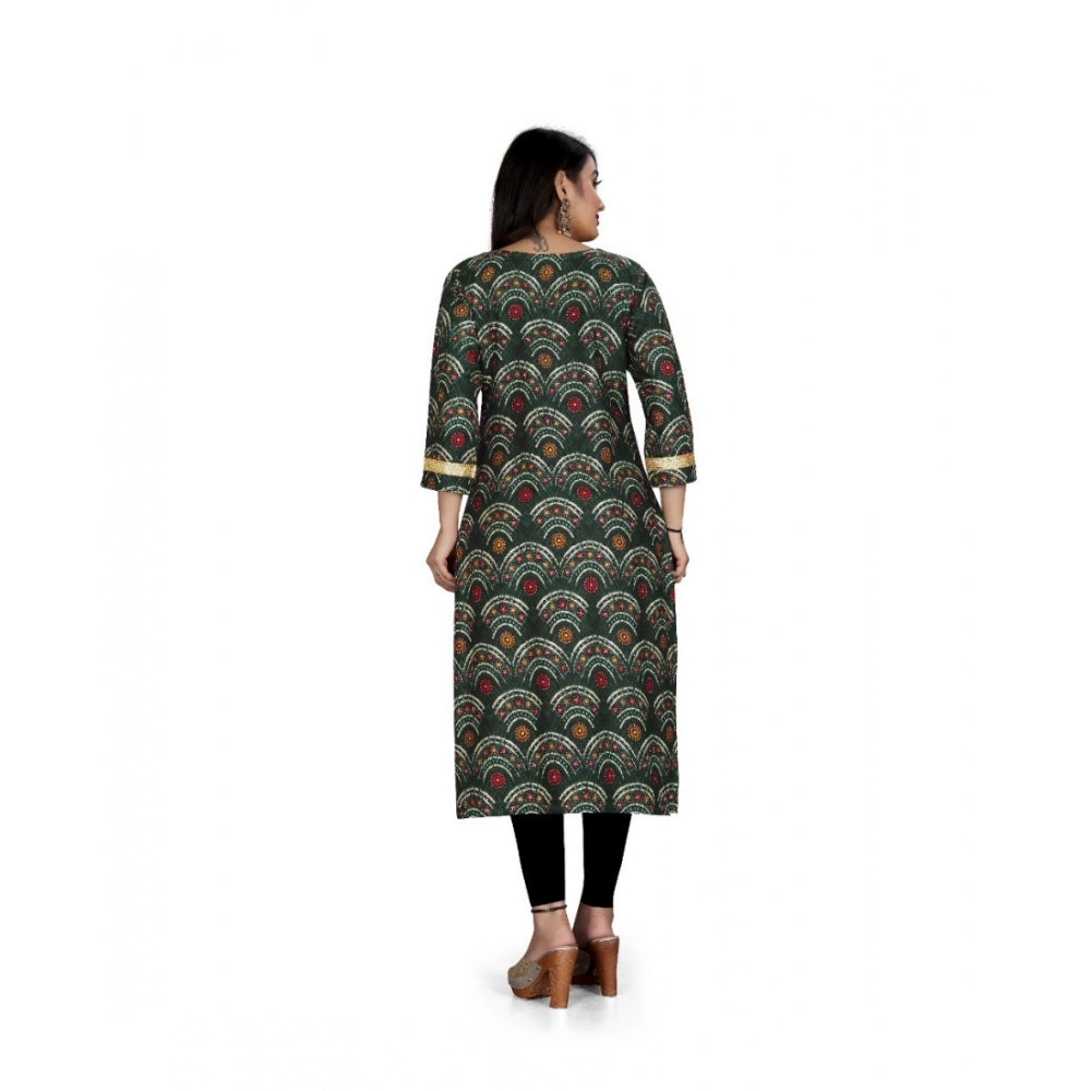 Generisches Damen-Kurti aus Viskose mit Foliendruck (MehandhiGreen)