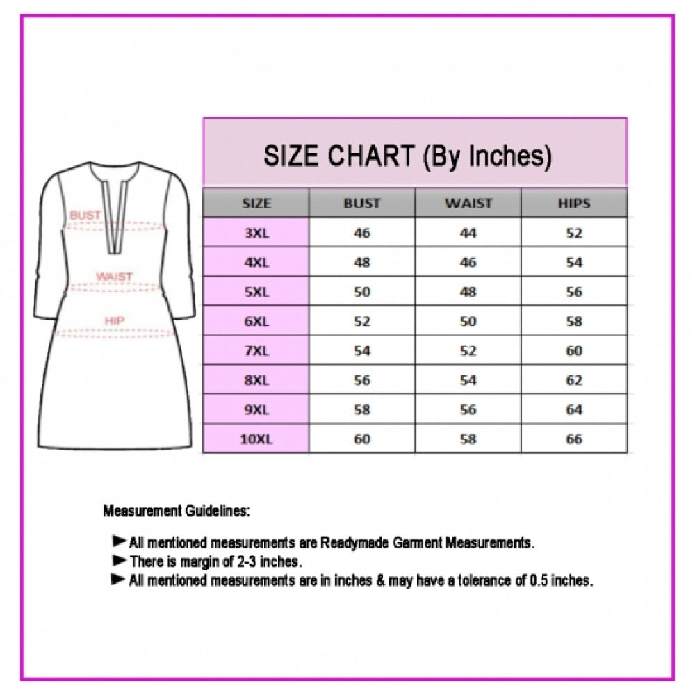 Generisches, gerades Kurti mit 3/4-Ärmeln aus importiertem Stoff, selbstbestickt und gefüttert (Corel-Pink) für Damen