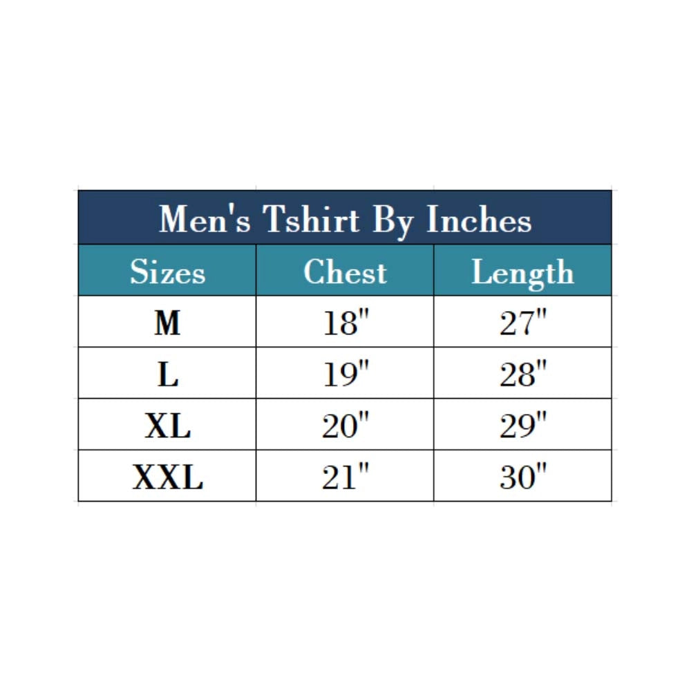 Generic Men's Cotton Jersey Round Neck Printed Tshirt (Turquoise Blue)