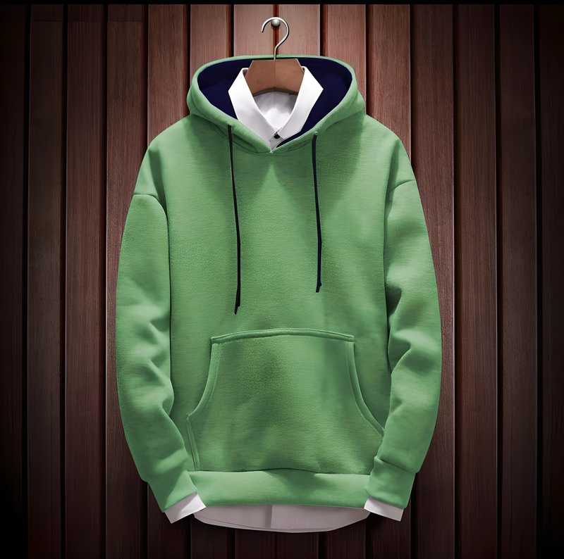 Tom Scott Cotton Fleece Solid Full Sleeves Hoodies