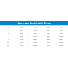 Dermawear Damen Blended Mini Body Shapewear (Modell: Mini Shaper, Farbe: Haut, Material: 4D Stretch)