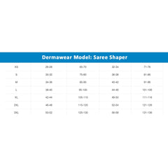 Dermawear Damen-Sari-Shapewear (Modell: SS_406_Saree Shaper, Farbe: Haut, Material: 4D-Stretch)