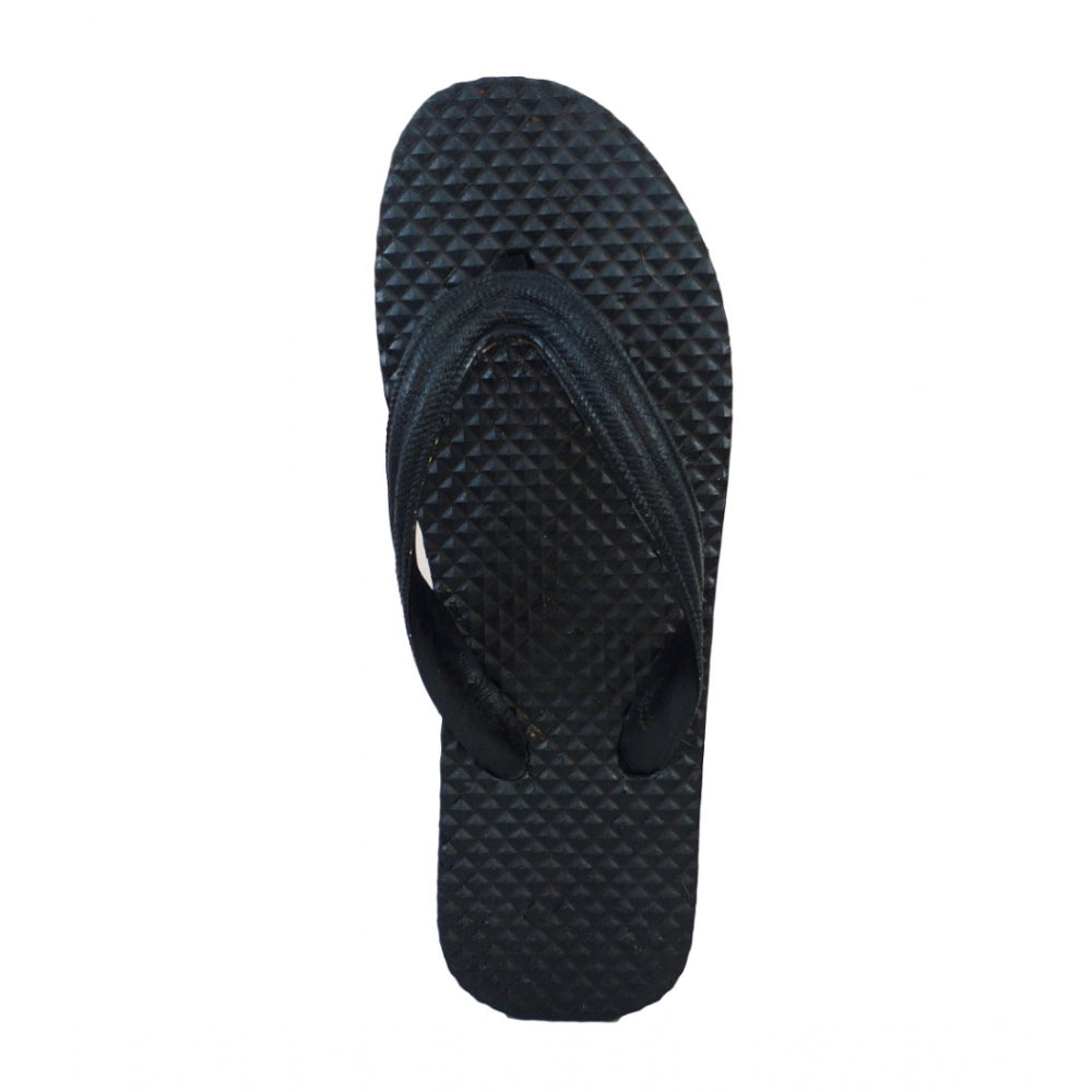 Generische strukturierte leichte Flip-Flop-Hawaii-Slipper, Unisex (schwarz)