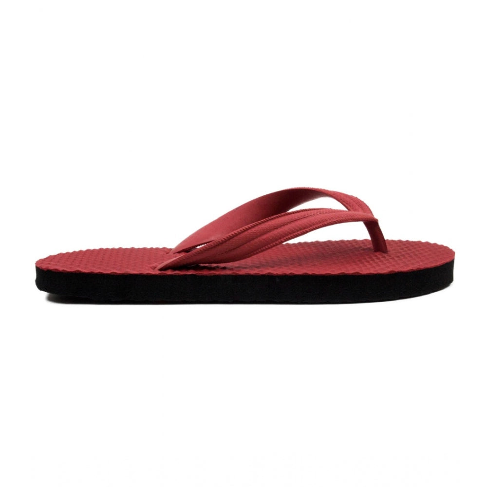 Generische strukturierte leichte Flip-Flop-Hawaii-Slipper, Unisex (rot)