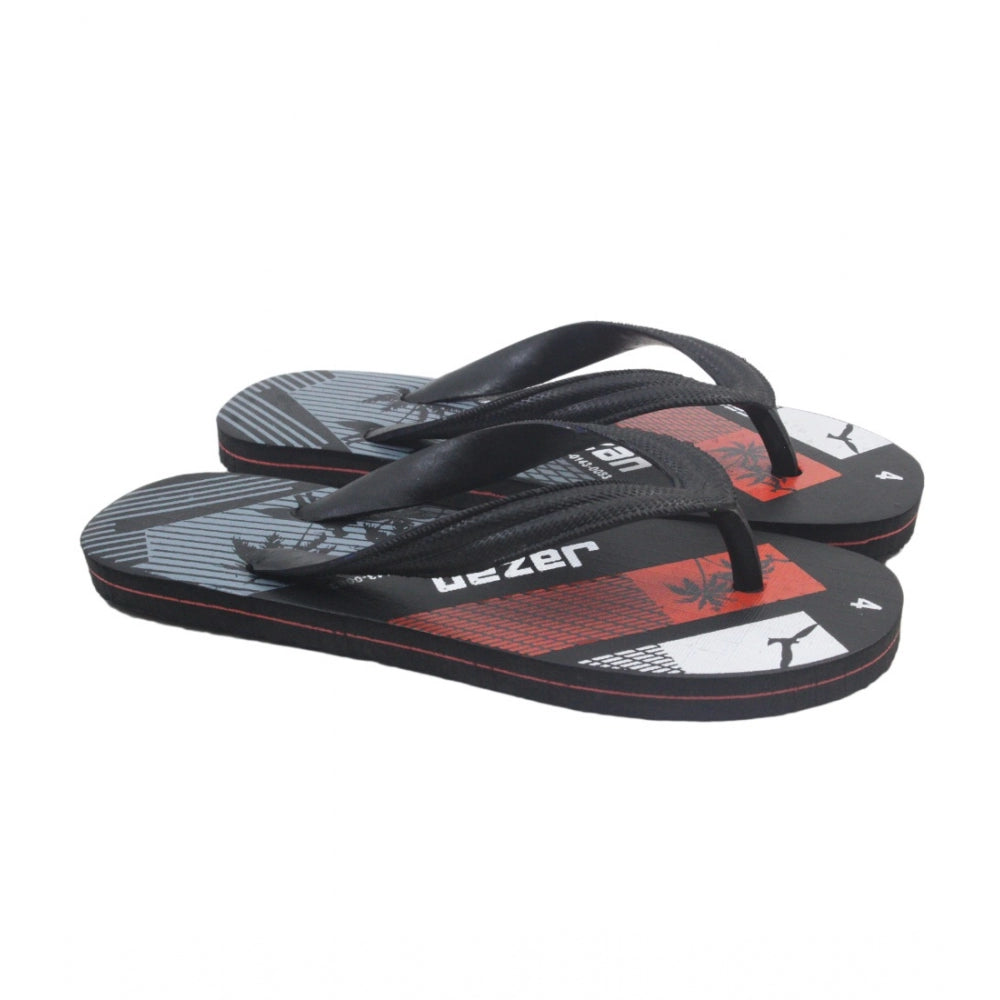 Generische bedruckte leichte Flip-Flop-Hawaii-Slipper, Unisex (rot)