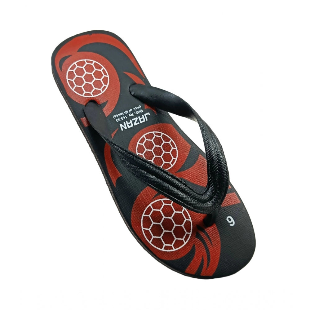 Generische bedruckte leichte Flip-Flop-Hawaii-Slipper, Unisex (rot)