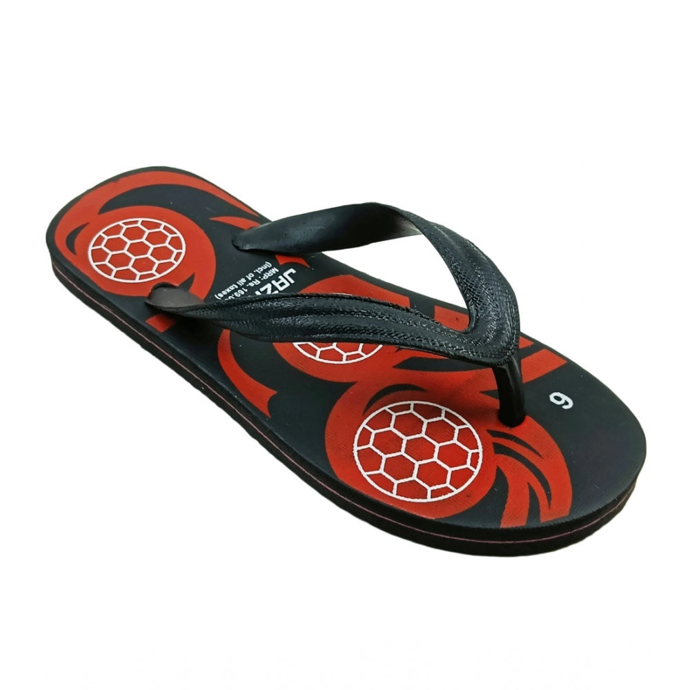 Generische bedruckte leichte Flip-Flop-Hawaii-Slipper, Unisex (rot)