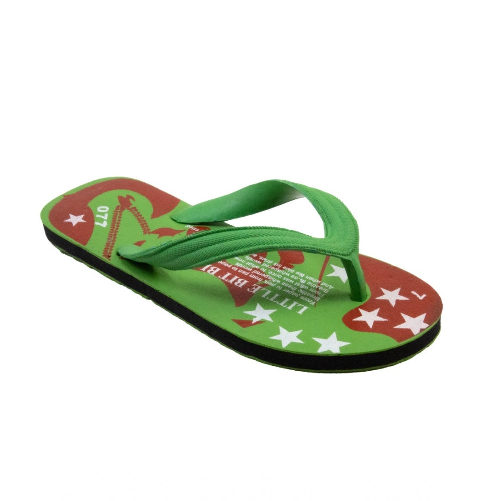 Generische bedruckte leichte Flip-Flop-Hawaii-Slipper, Unisex (grün)