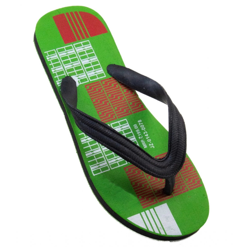 Generische bedruckte leichte Flip-Flop-Hawaii-Slipper, Unisex (grün)