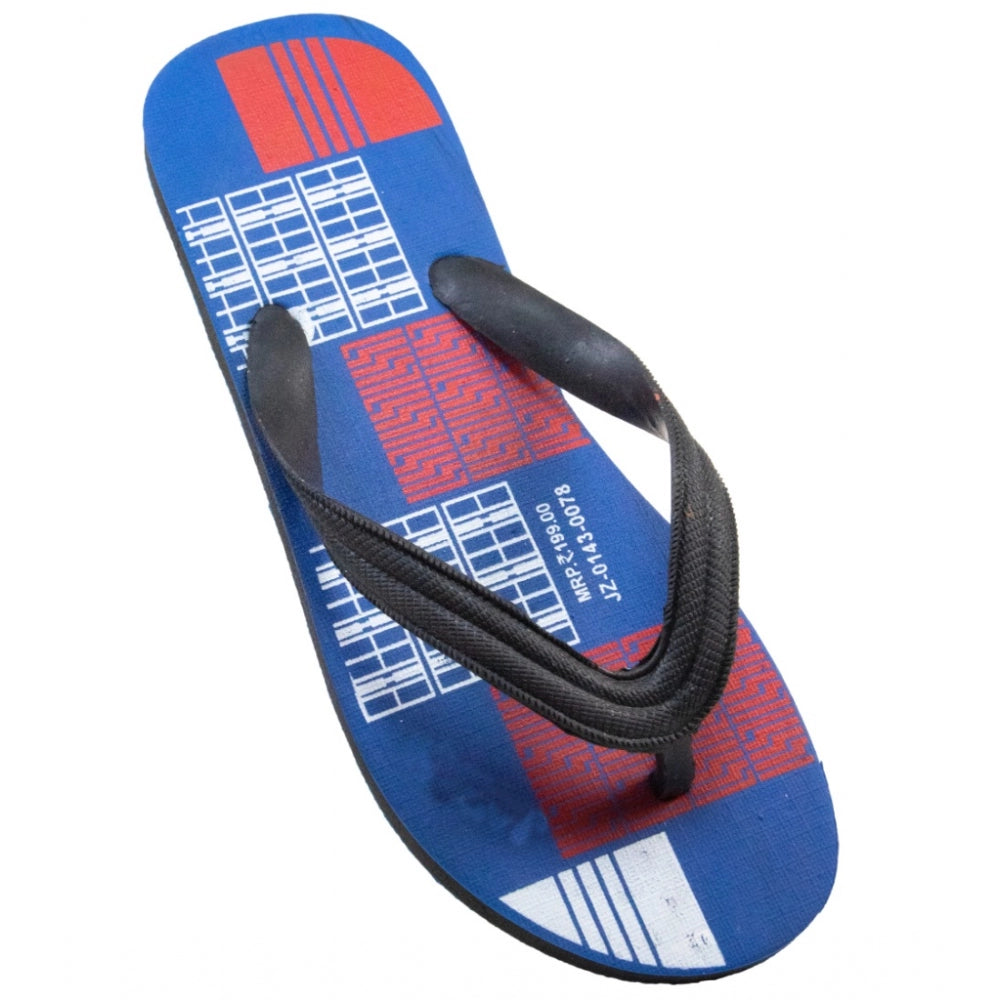 Generische bedruckte leichte Flip-Flop-Hawaii-Slipper, Unisex (blau)