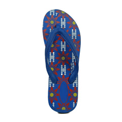 Generische bedruckte leichte Flip-Flop-Hawaii-Slipper, Unisex (blau)