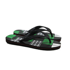 Generische bedruckte leichte Flip-Flop-Hawaii-Slipper, Unisex (grün)