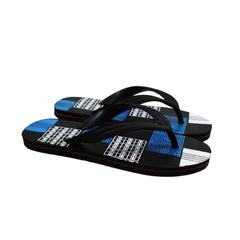 Generische bedruckte leichte Flip-Flop-Hawaii-Slipper, Unisex (blau)