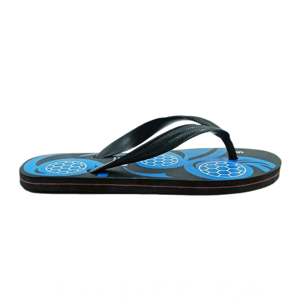 Generic Unisex Printed Lightweight Flip-Flop Hawai Slipper (Blue)