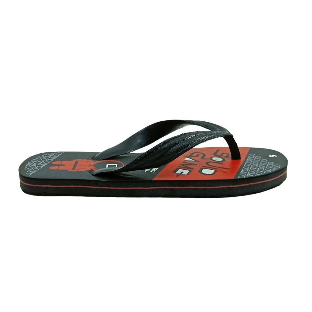 Generische bedruckte leichte Flip-Flop-Hawaii-Slipper, Unisex (rot)