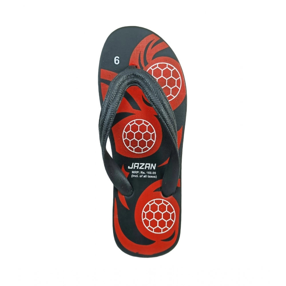 Generische bedruckte leichte Flip-Flop-Hawaii-Slipper, Unisex (rot)