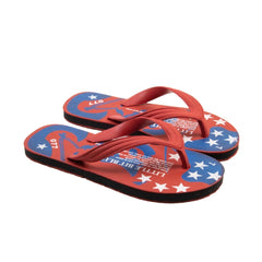 Generische bedruckte leichte Flip-Flop-Hawaii-Slipper, Unisex (rot)