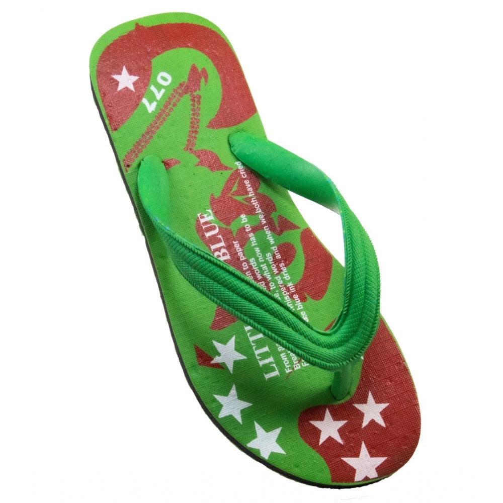 Generische bedruckte leichte Flip-Flop-Hawaii-Slipper, Unisex (grün)