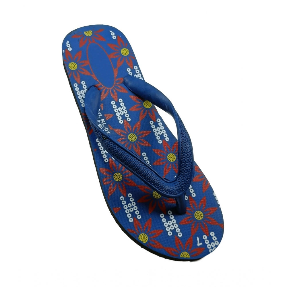 Generische bedruckte leichte Flip-Flop-Hawaii-Slipper, Unisex (blau)