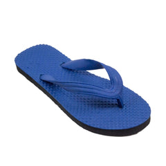 Generic Unisex Textured Lightweight Flip-Flop Hawai Slipper (Blue)