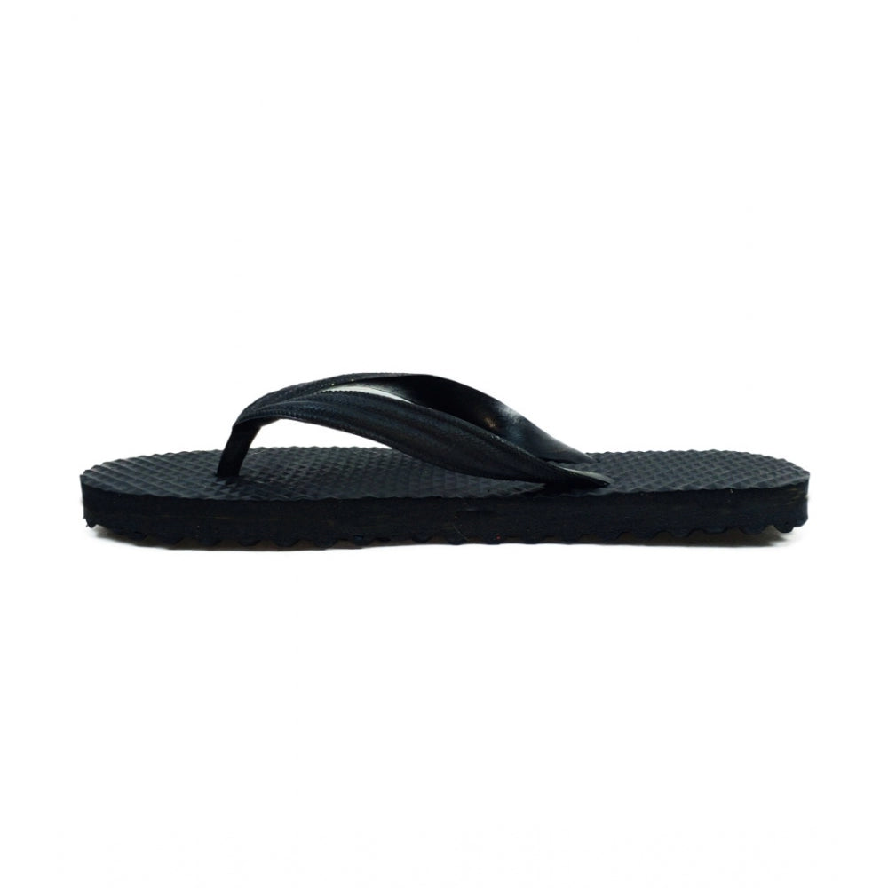 Generische strukturierte leichte Flip-Flop-Hawaii-Slipper, Unisex (schwarz)